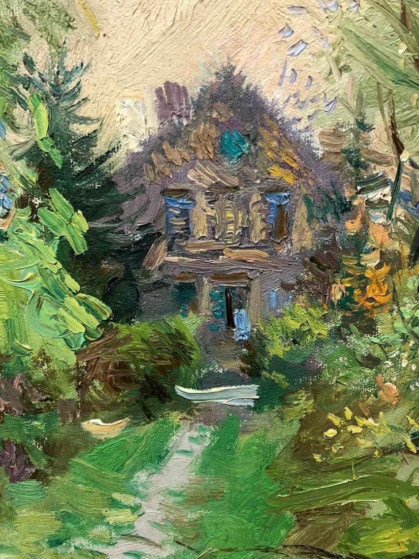 Oil painting House in the woods Zaretskyi Viktor - 2
