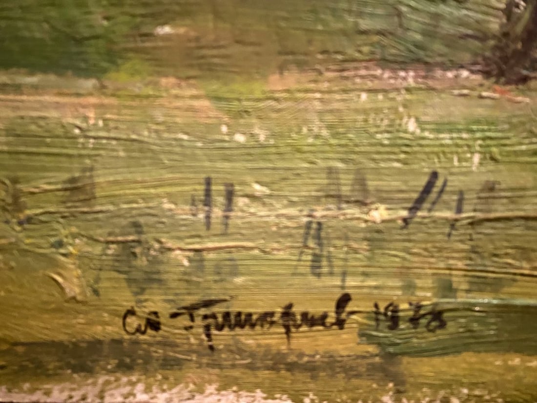 Oil painting White horse Serhii Hryhoriev - 2