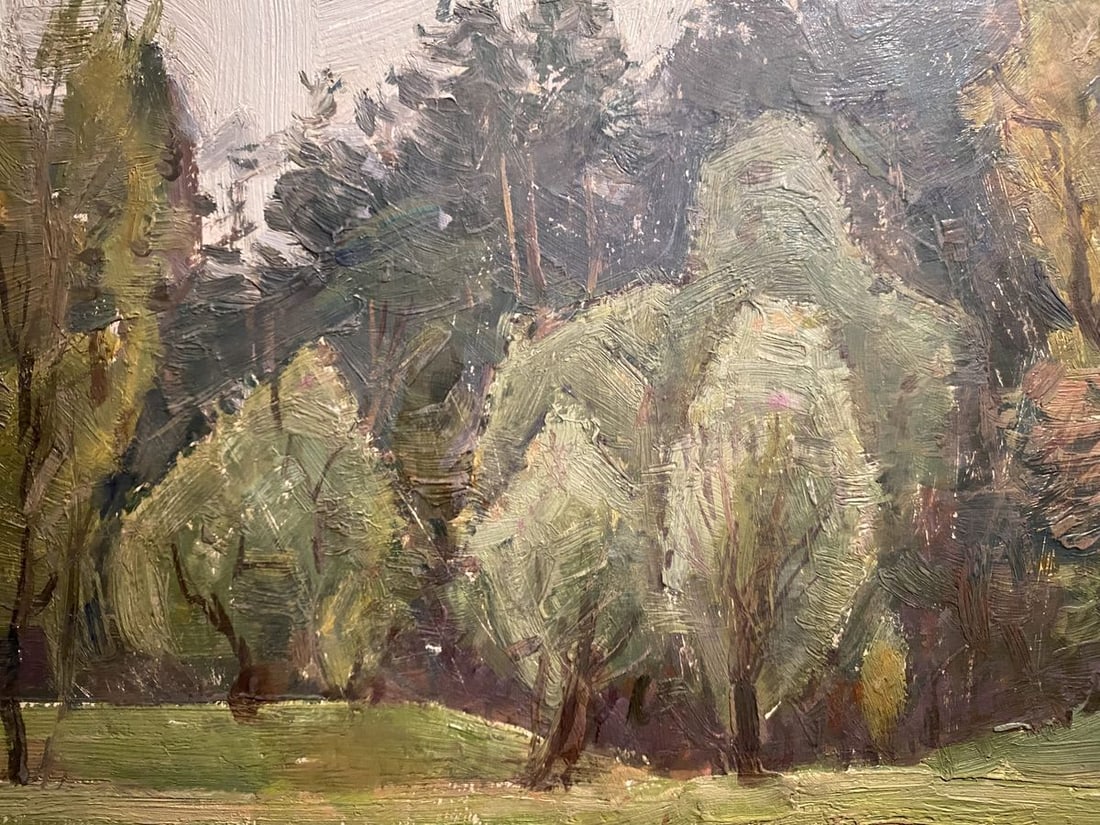 Oil painting White horse Serhii Hryhoriev - 4