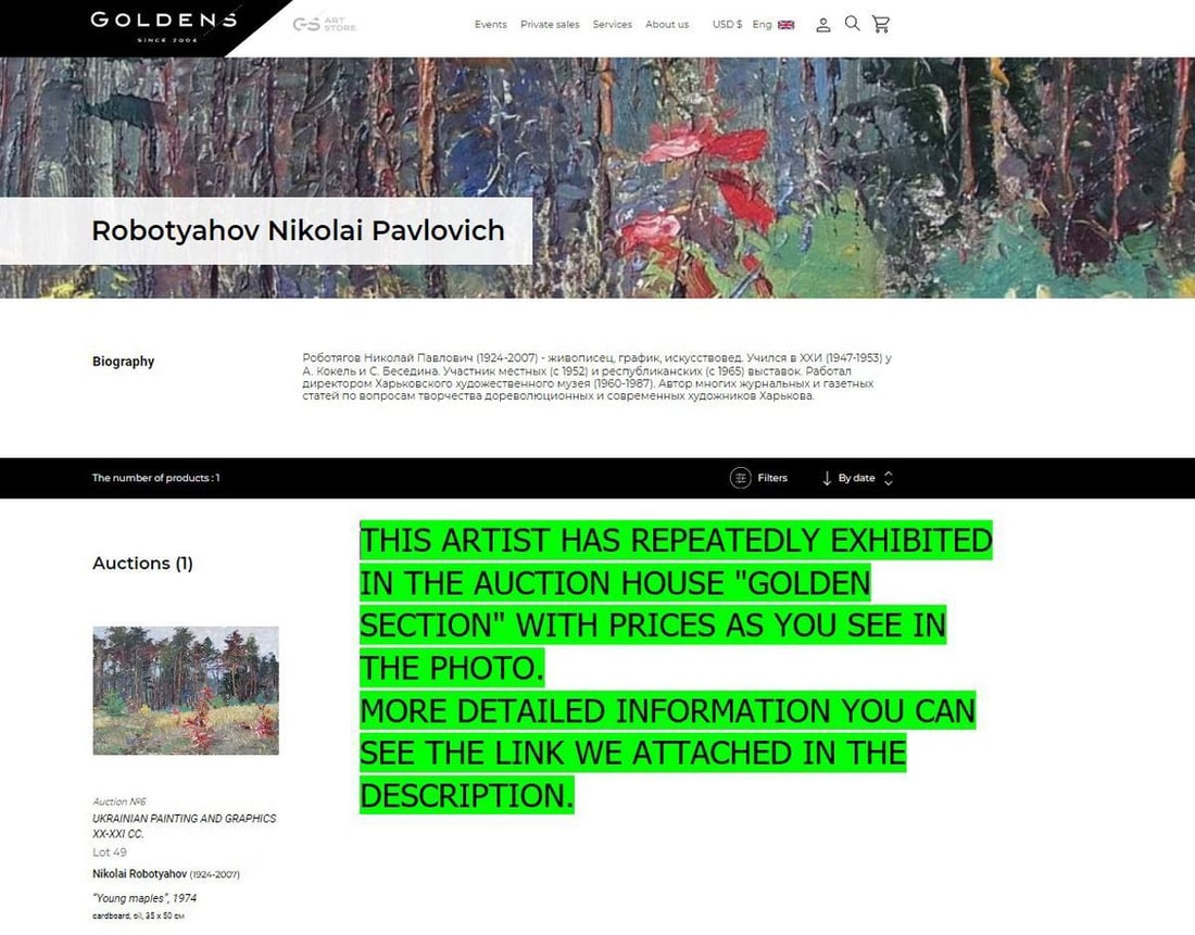 Oil painting Beautiful summer day Nikolay Rabotyagov - 10