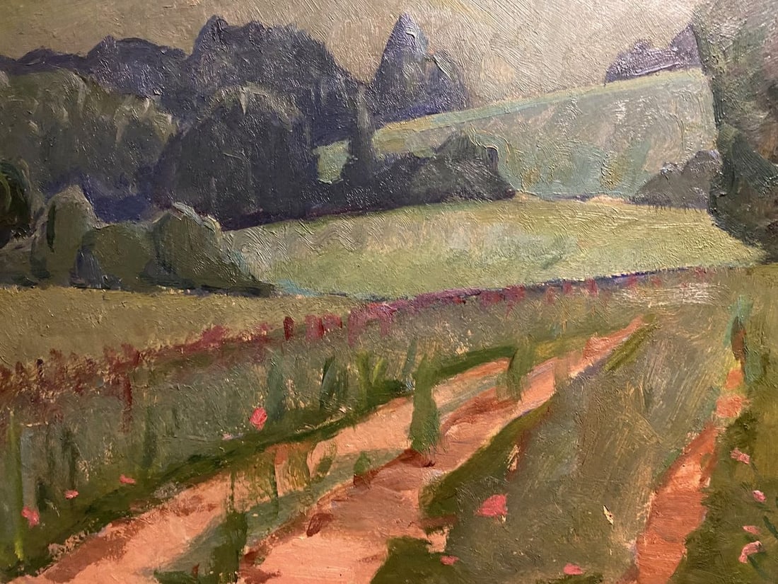 Oil painting Green meadow Nikolai Hrustalenko - 5