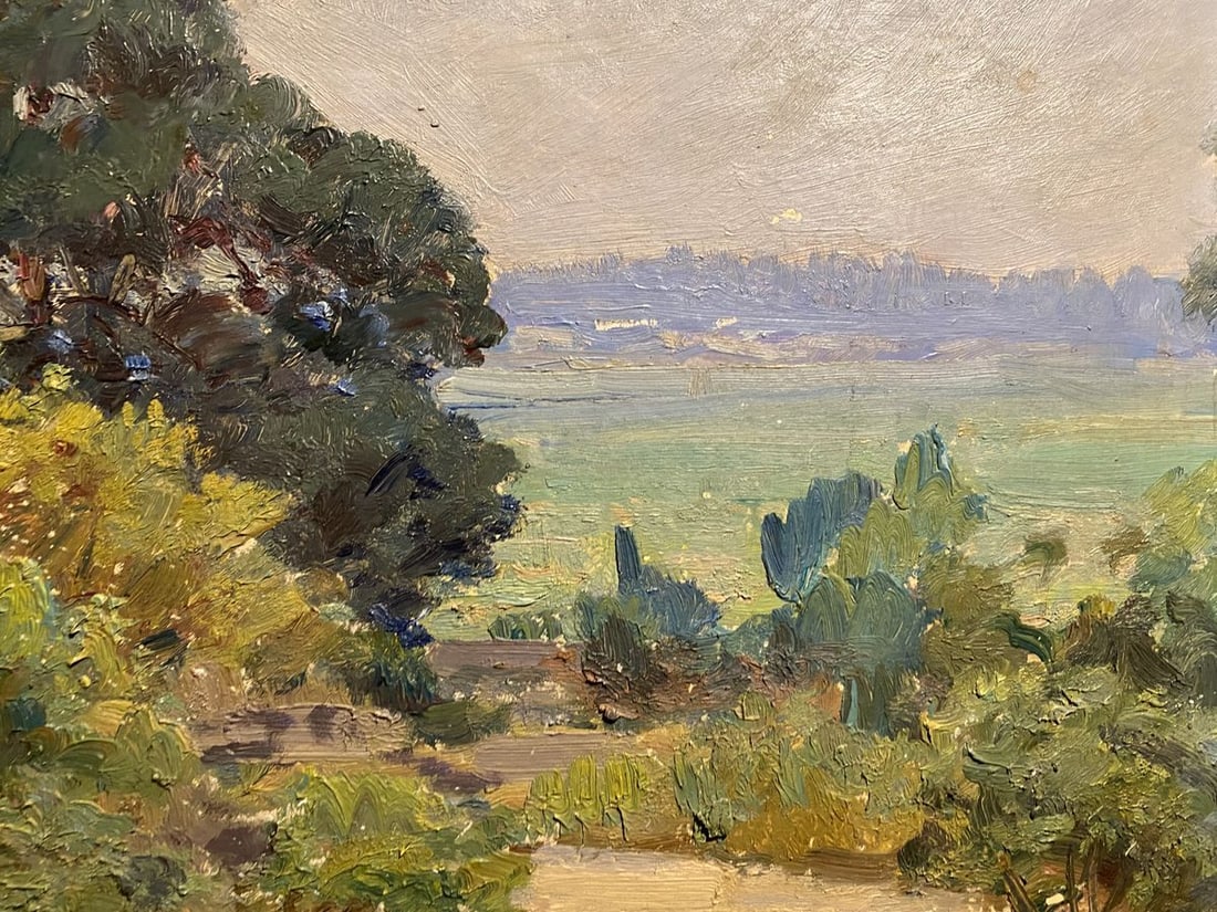 Oil painting City Park Unknown artist - 3