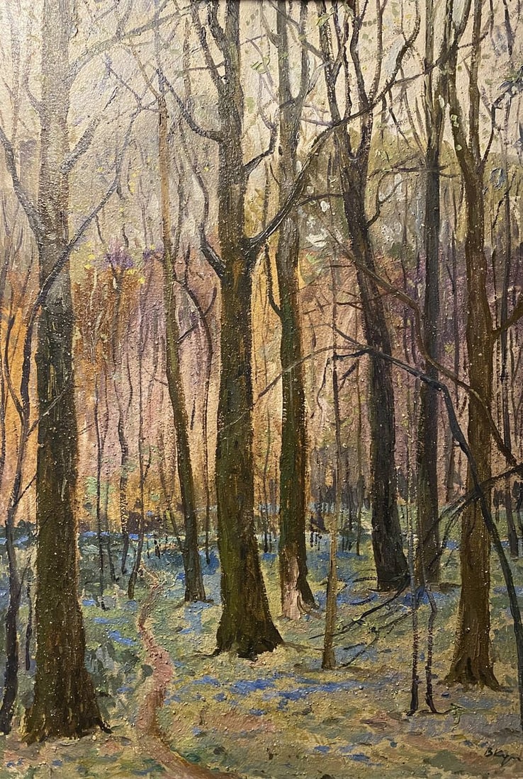 Oil painting Spring in the forest Valentin Kuts (1 of 9)