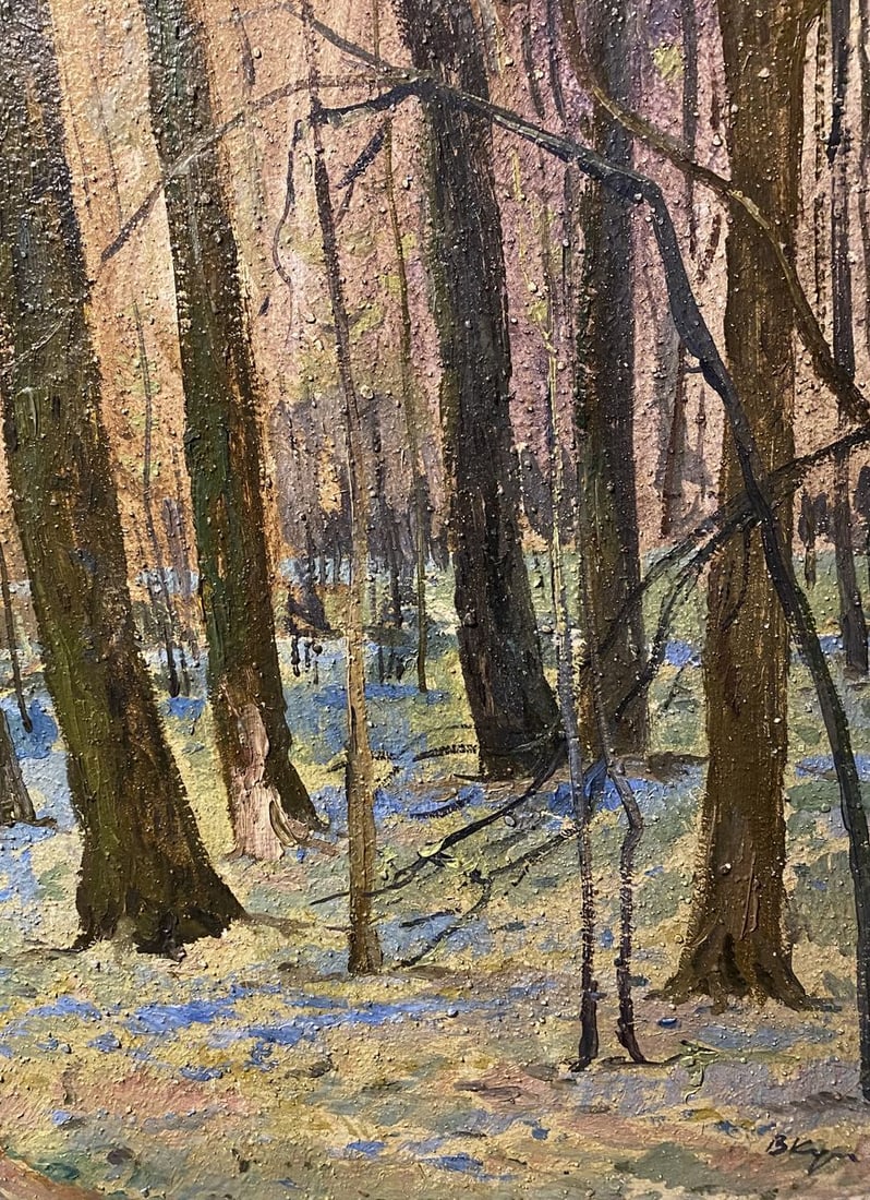 Oil painting Spring in the forest Valentin Kuts - 3