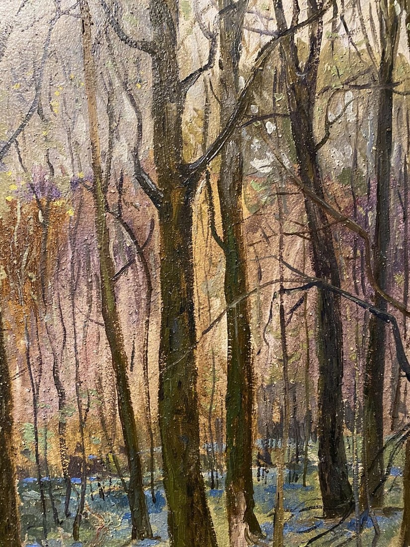 Oil painting Spring in the forest Valentin Kuts - 5