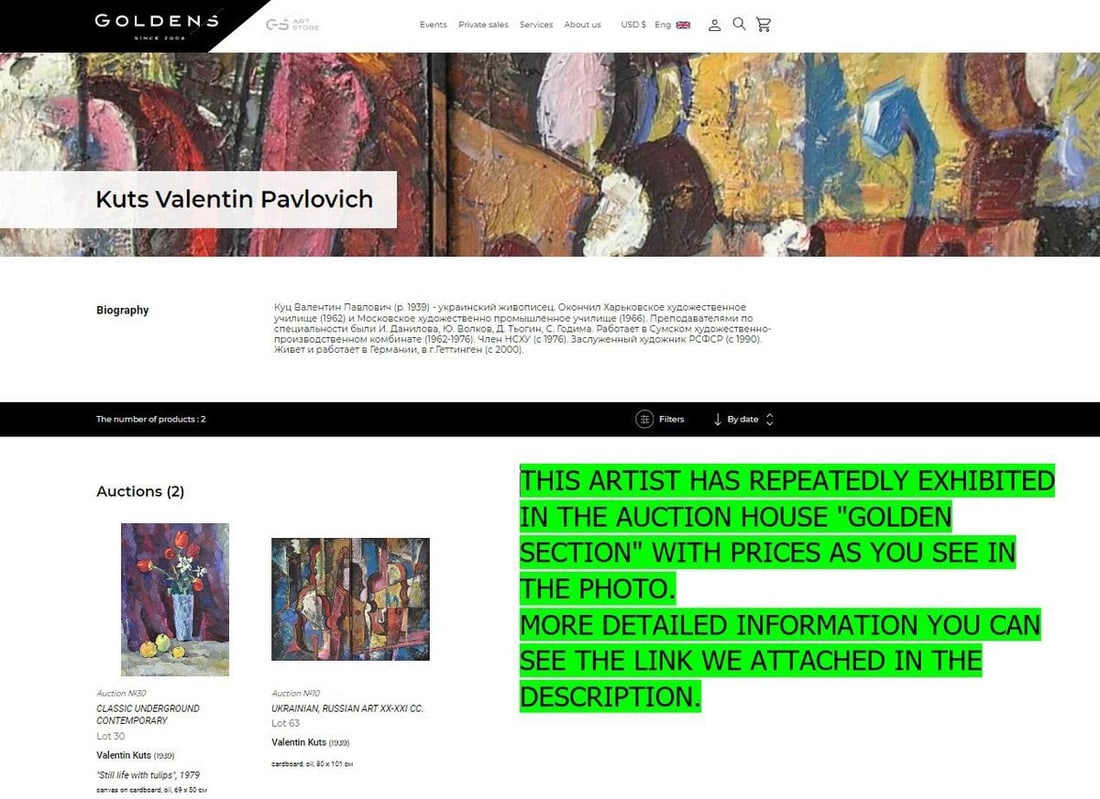 Oil painting Spring in the forest Valentin Kuts - 9