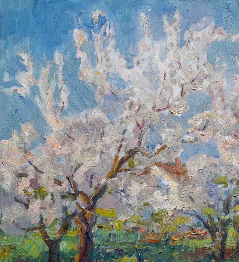 Oil painting morning garden Kovalenko Ivan Mikhailovich - 3