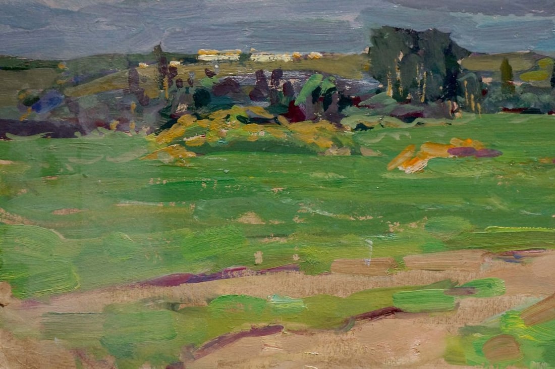 Oil painting Summer landscape Fomin Anatoly Nikiforovich - 2