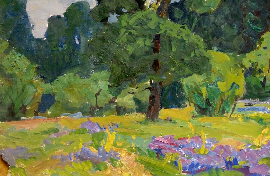 Oil painting Forest landscape Fomin Anatoly Nikiforovich - 2