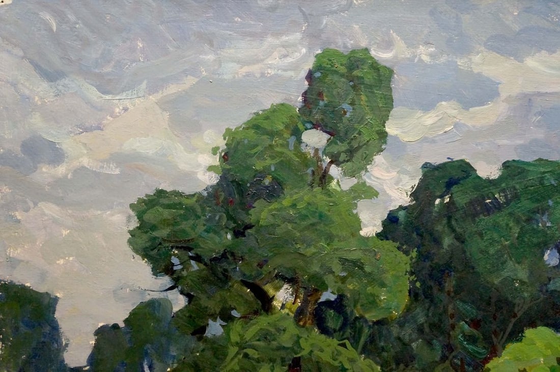 Oil painting Forest landscape Fomin Anatoly Nikiforovich - 3