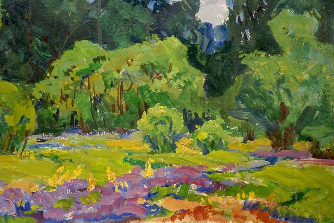 Oil painting Forest landscape Fomin Anatoly Nikiforovich - 5