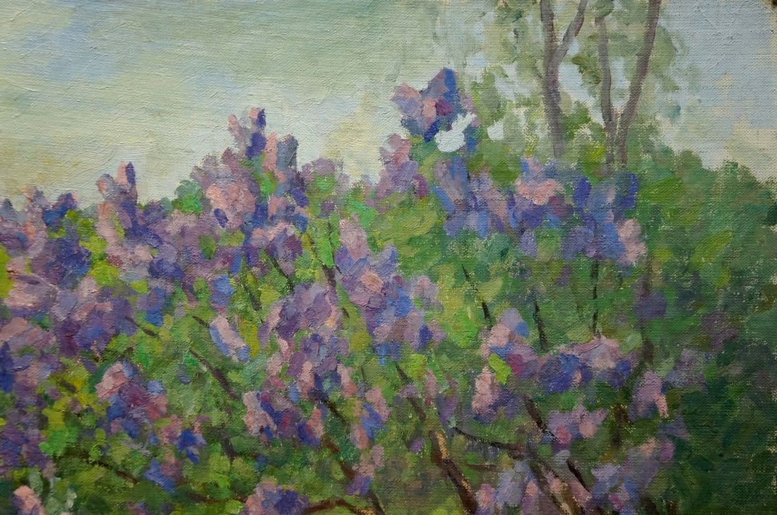 Oil painting Lilac blooms Fedorov Nikolay Alekseevich - 4