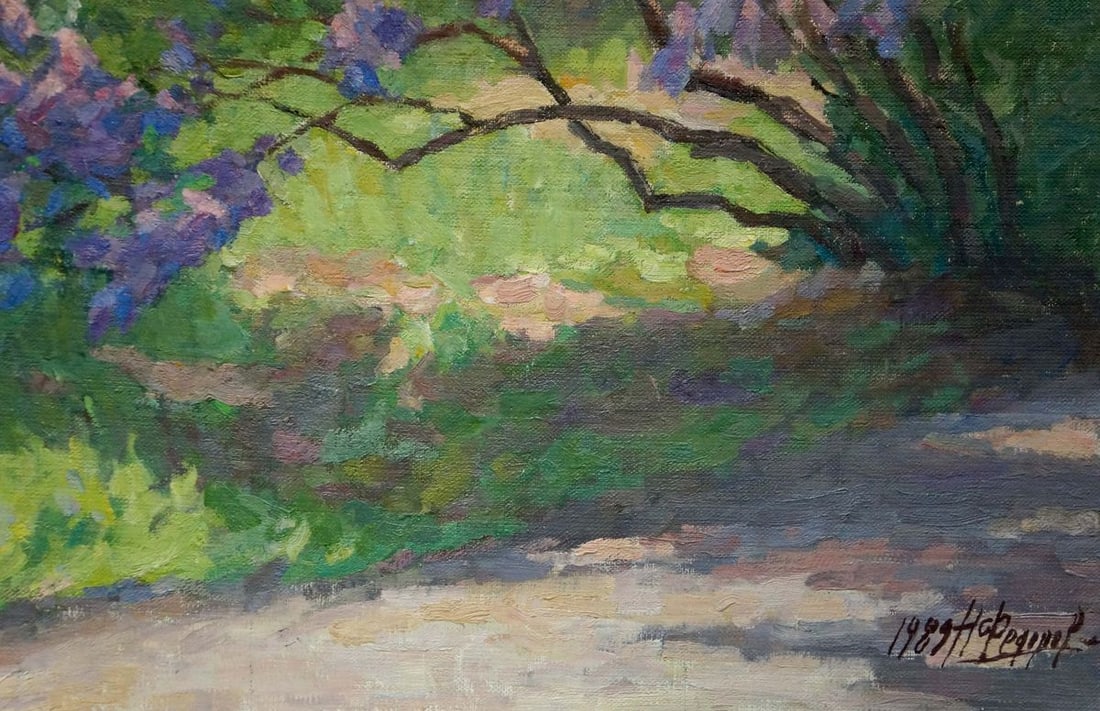Oil painting Lilac blooms Fedorov Nikolay Alekseevich - 5