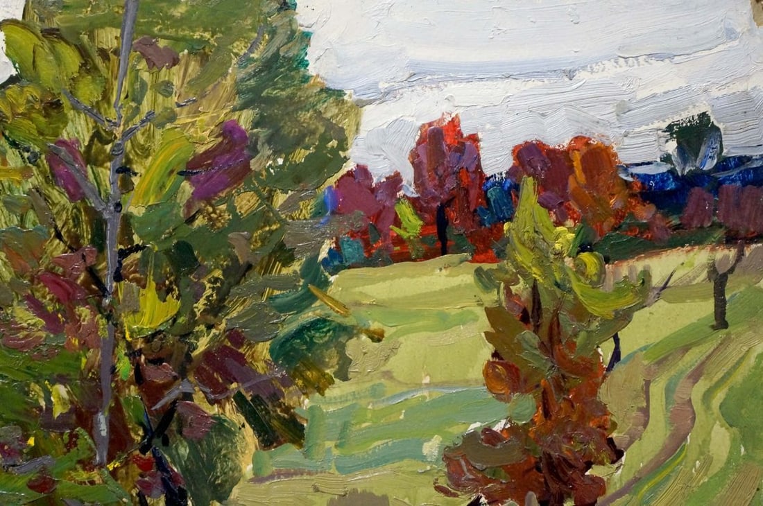 Oil painting Summer landscape Kokin Mikhail Alexandrovich - 4