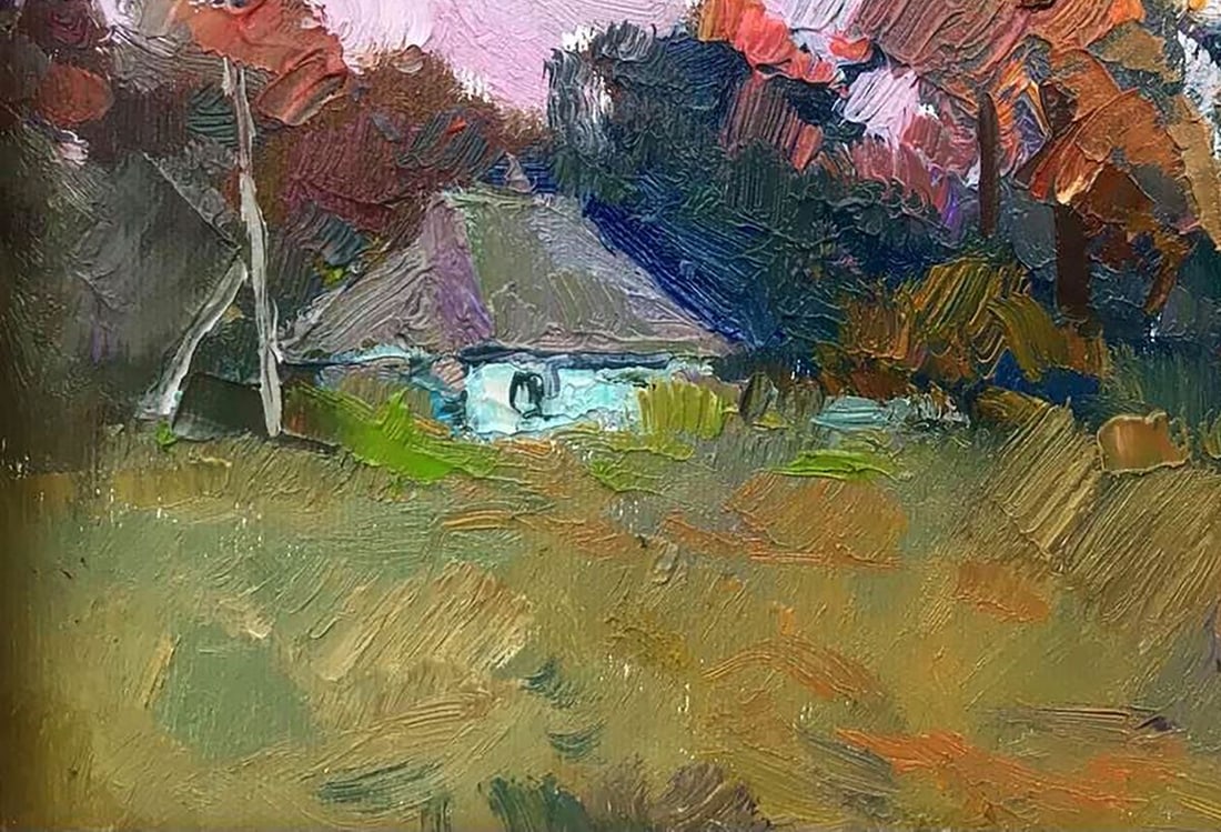 Oil painting Lonely house in the woods Kalenyuk Oksana - 4