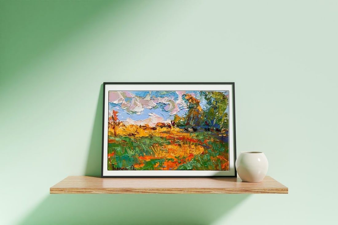 Oil painting Solar stubble Kalenyuk Alex - 2