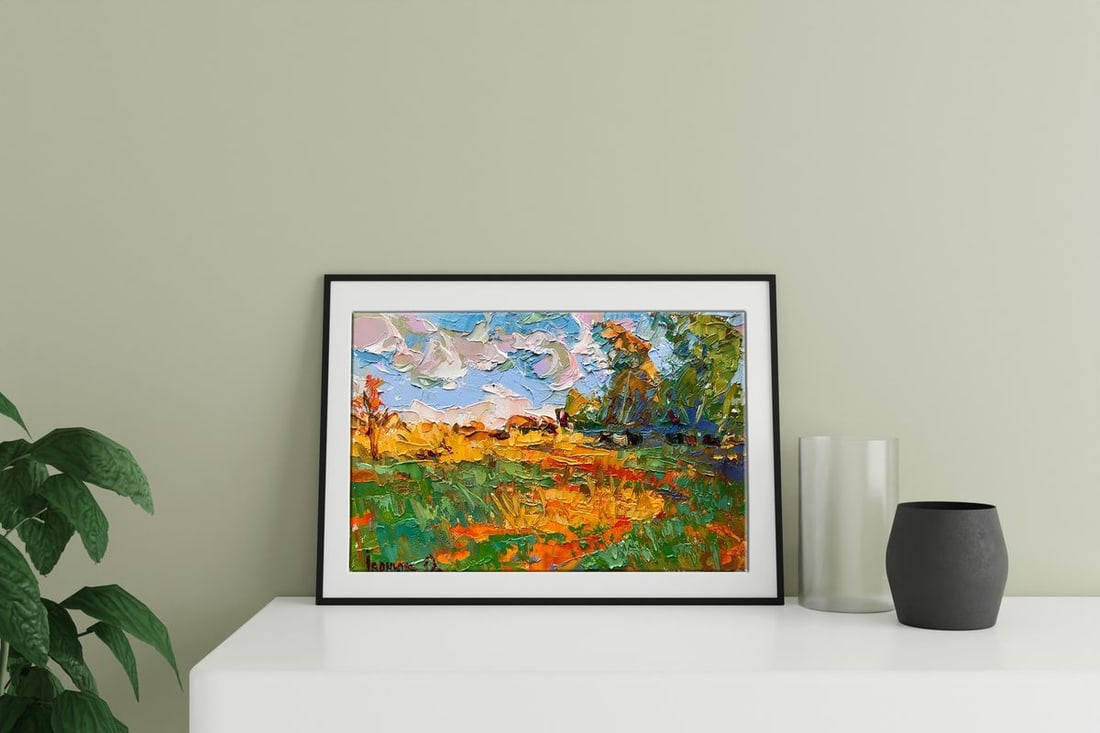 Oil painting Solar stubble Kalenyuk Alex - 3