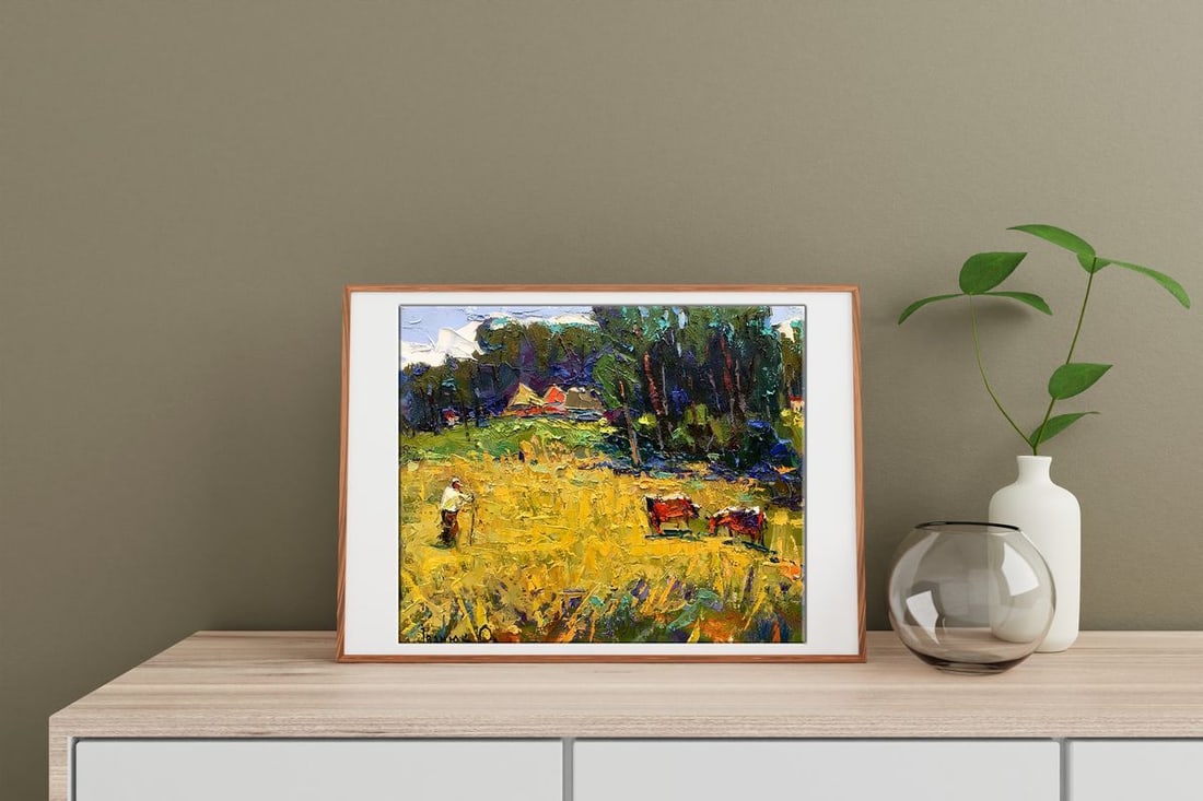 Oil painting In the meadow Kalenyuk Oksana - 3