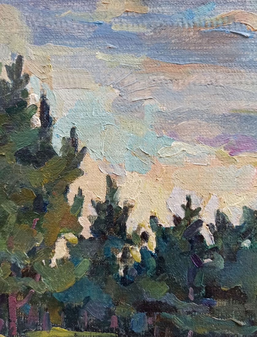 Oil painting Road to the forest Peter Tovpev - 3