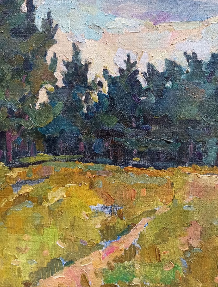Oil painting Road to the forest Peter Tovpev - 6