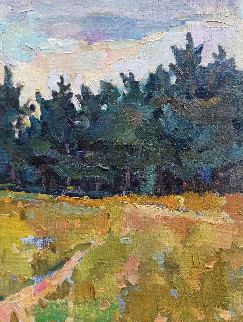 Oil painting Road to the forest Peter Tovpev - 7