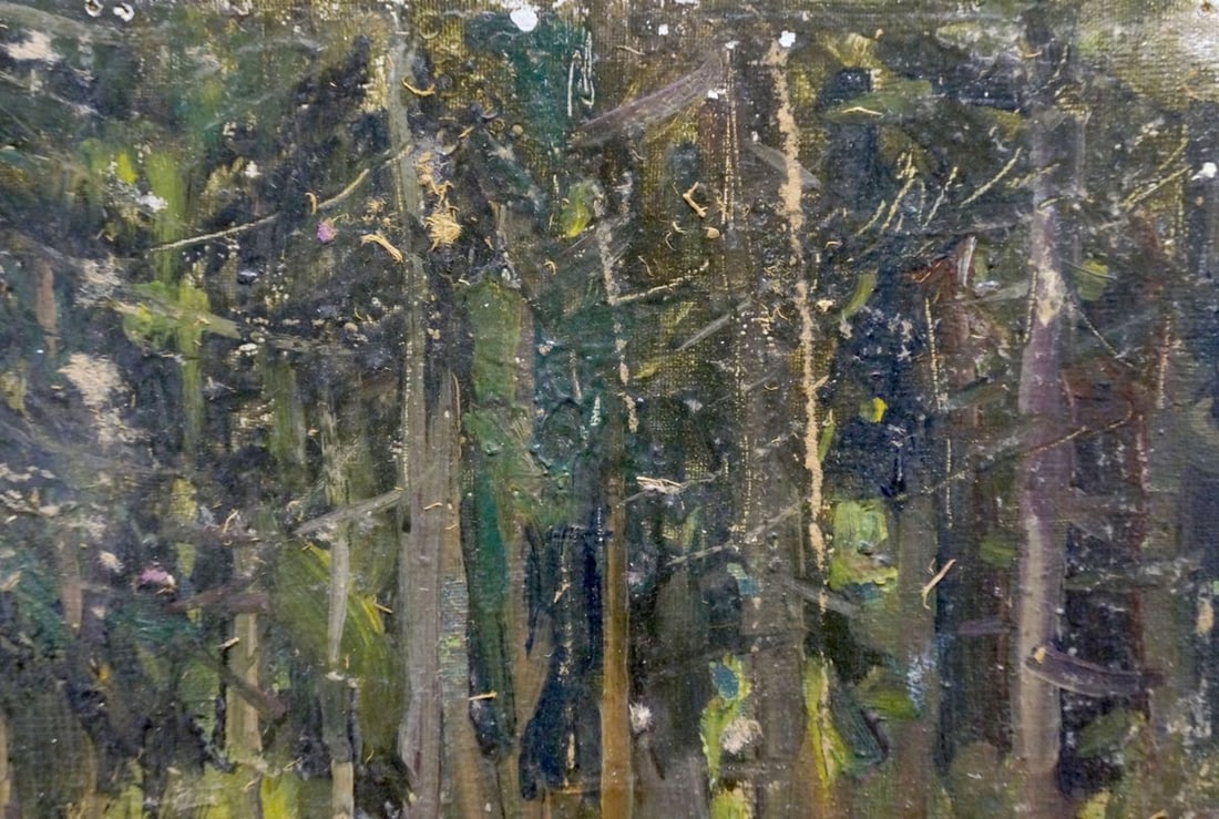 Oil painting Forest landscape Chernyshevsky Petr Akimovich - 4