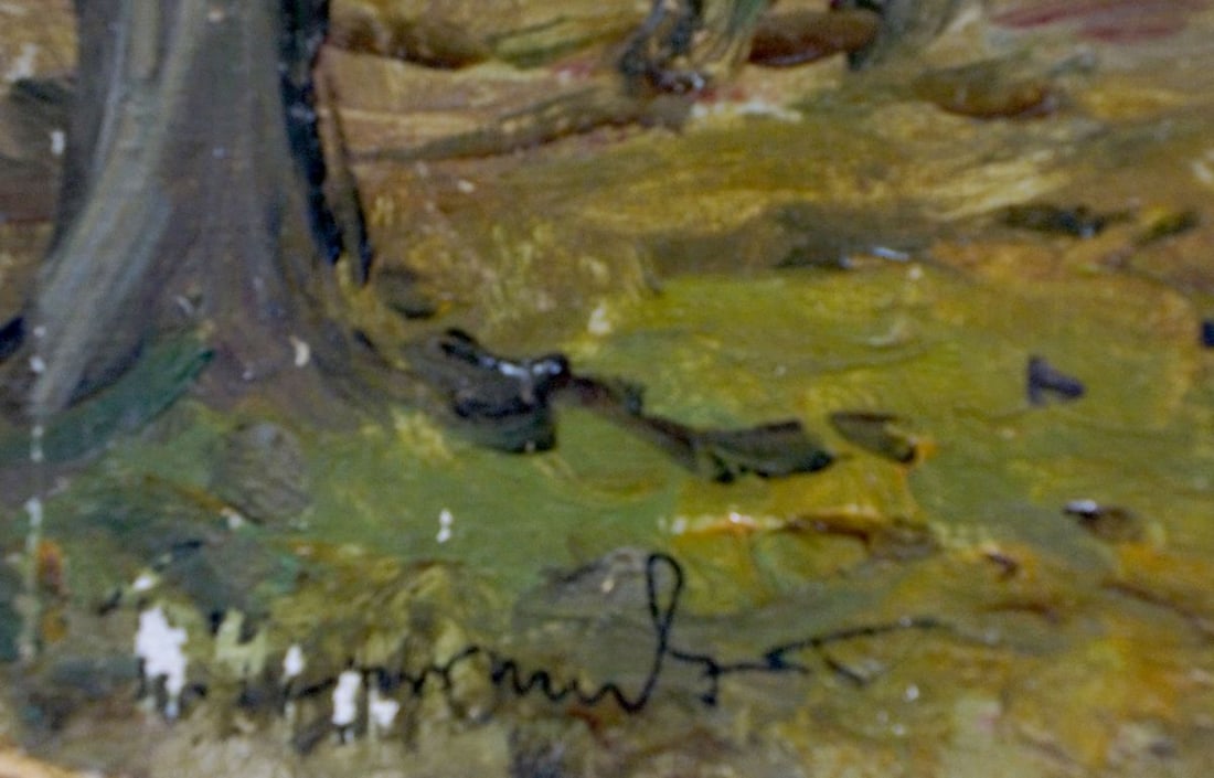 Oil painting Forest landscape Chernyshevsky Petr Akimovich - 6