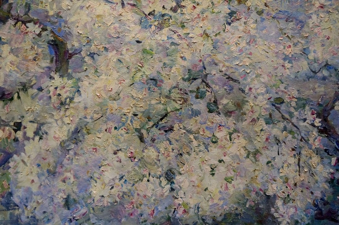 Oil painting Apple tree blossoms Titarenko Maria Anatolyevna - 2