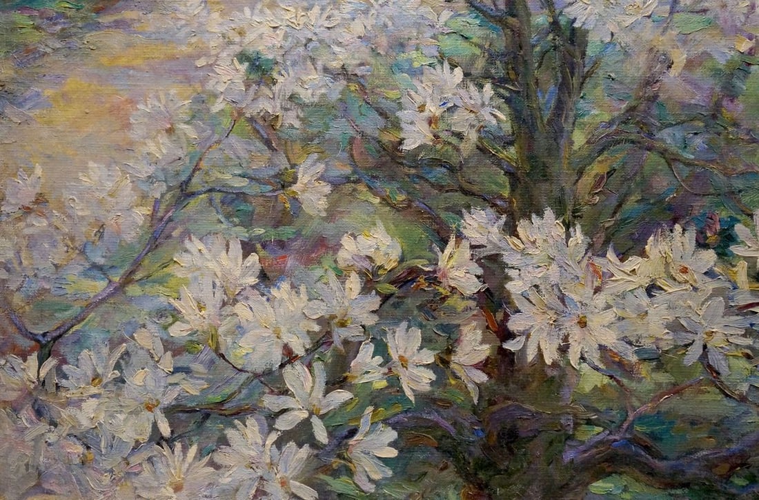 Oil painting Apple tree blossoms Titarenko Maria Anatolyevna - 2