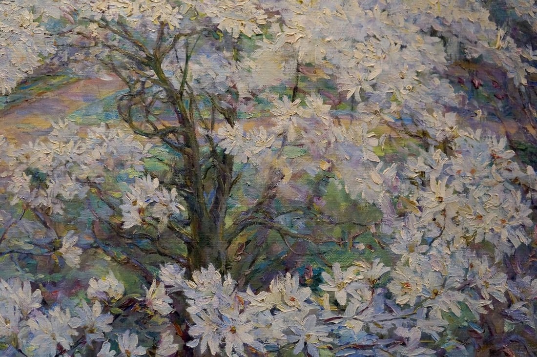 Oil painting Apple tree blossoms Titarenko Maria Anatolyevna - 6