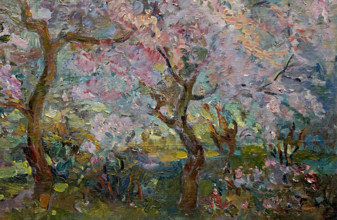 Oil painting Blooming trees Tytarenko Odarka Anatoliivna - 5