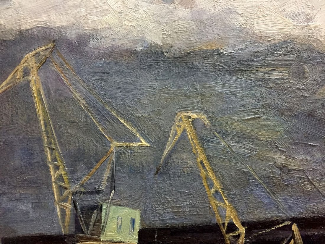 Oil painting Harbor Semenov Alexander Ivanovich - 2