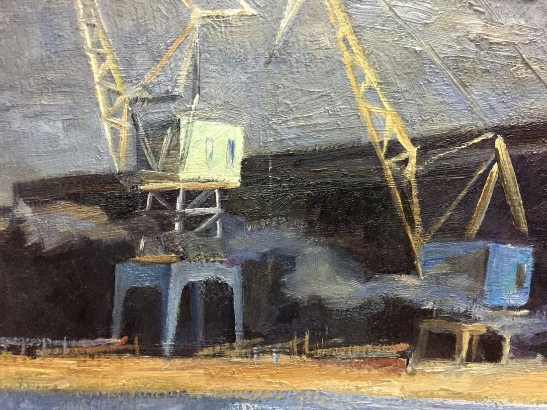 Oil painting Harbor Semenov Alexander Ivanovich - 3