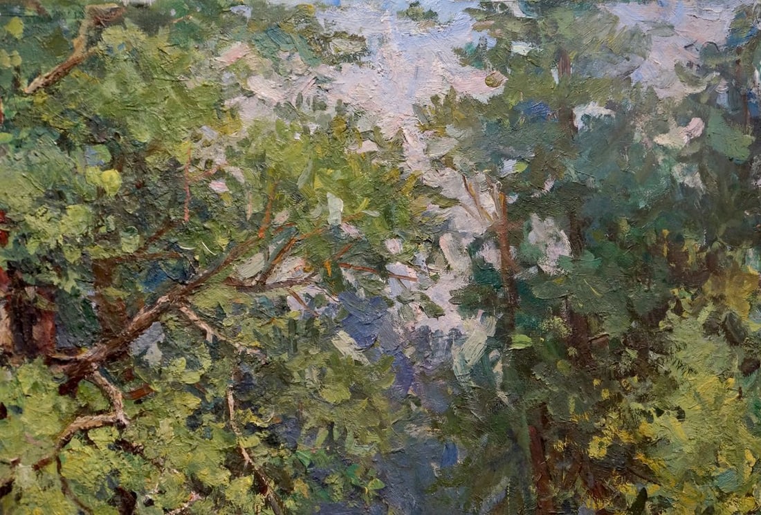 Oil painting Forest landscape - 4