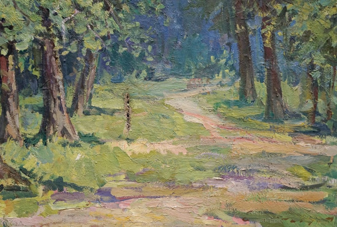 Oil painting Forest landscape - 5