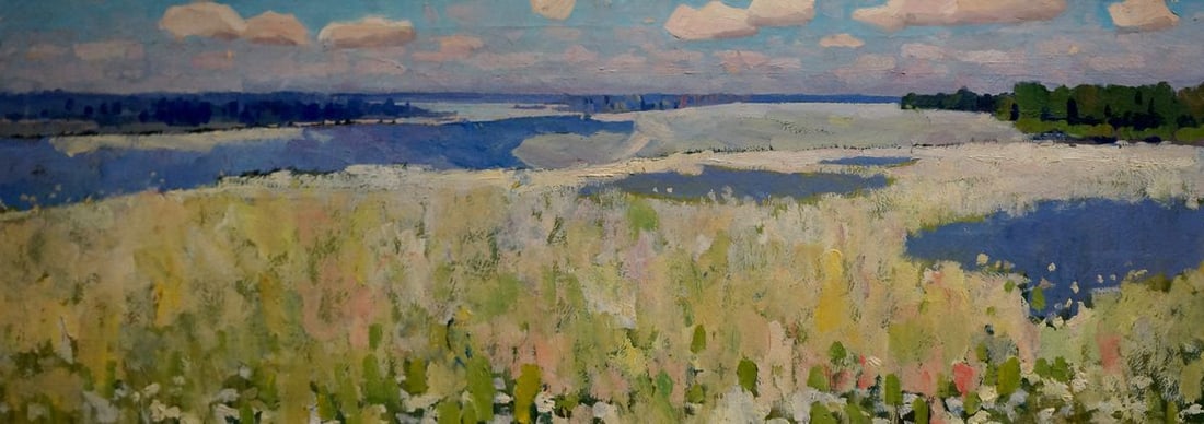 Oil painting Blooming fields (1 of 8)