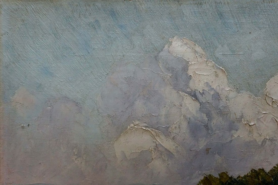 Oil painting Forest landscape - 3