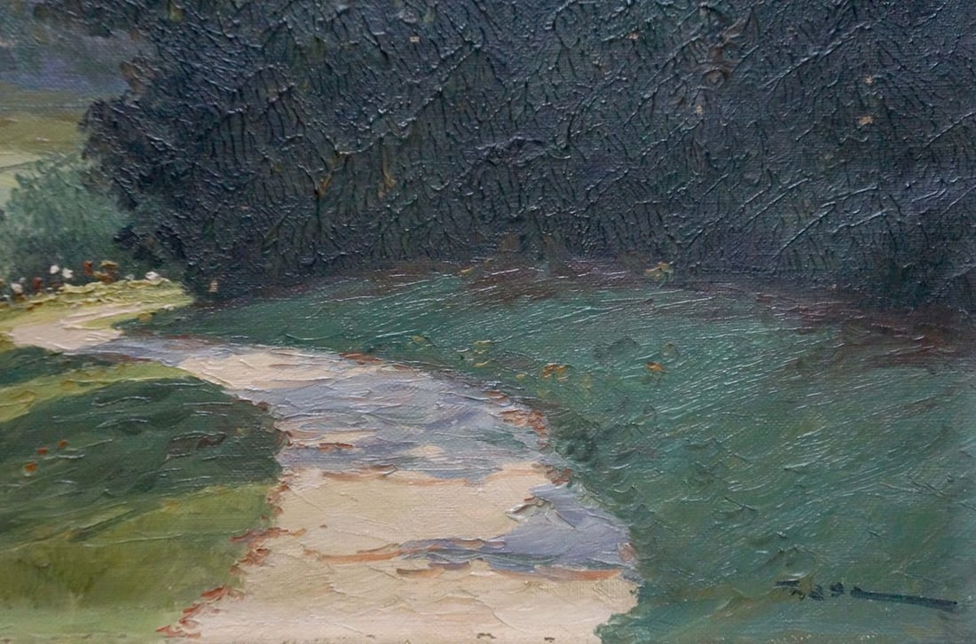 Oil painting Forest landscape - 5