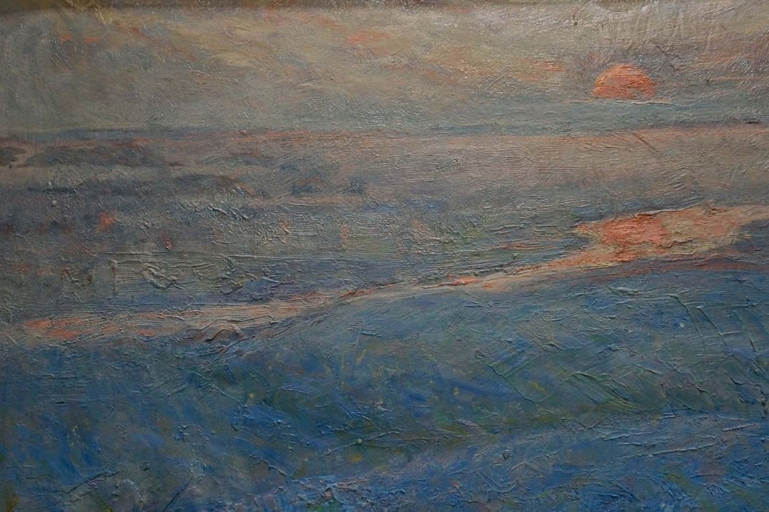 Oil painting Flax blossomed Zvyagintsev Rostislav Mikhailovich - 3