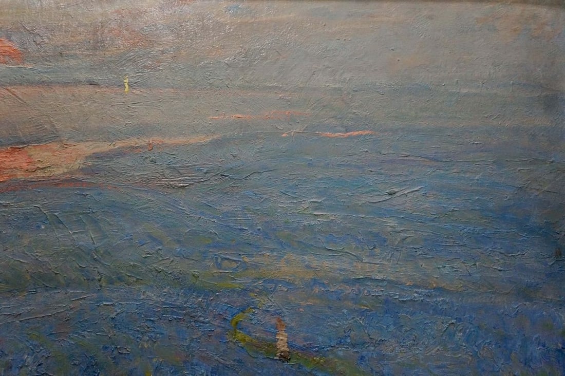 Oil painting Flax blossomed Zvyagintsev Rostislav Mikhailovich - 4