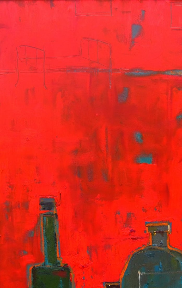 Oil painting Still life in the red room Natalia Korf-Ivaniuk - 2