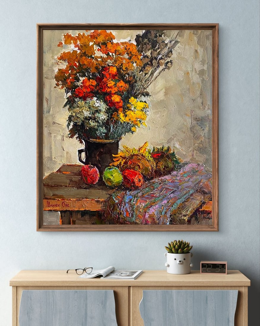 Oil painting Still life with apples Oksana Ivanyuk - 3