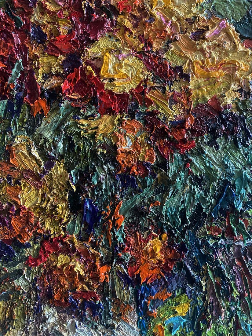 Oil painting Bright marigolds Oksana Ivanyuk - 7