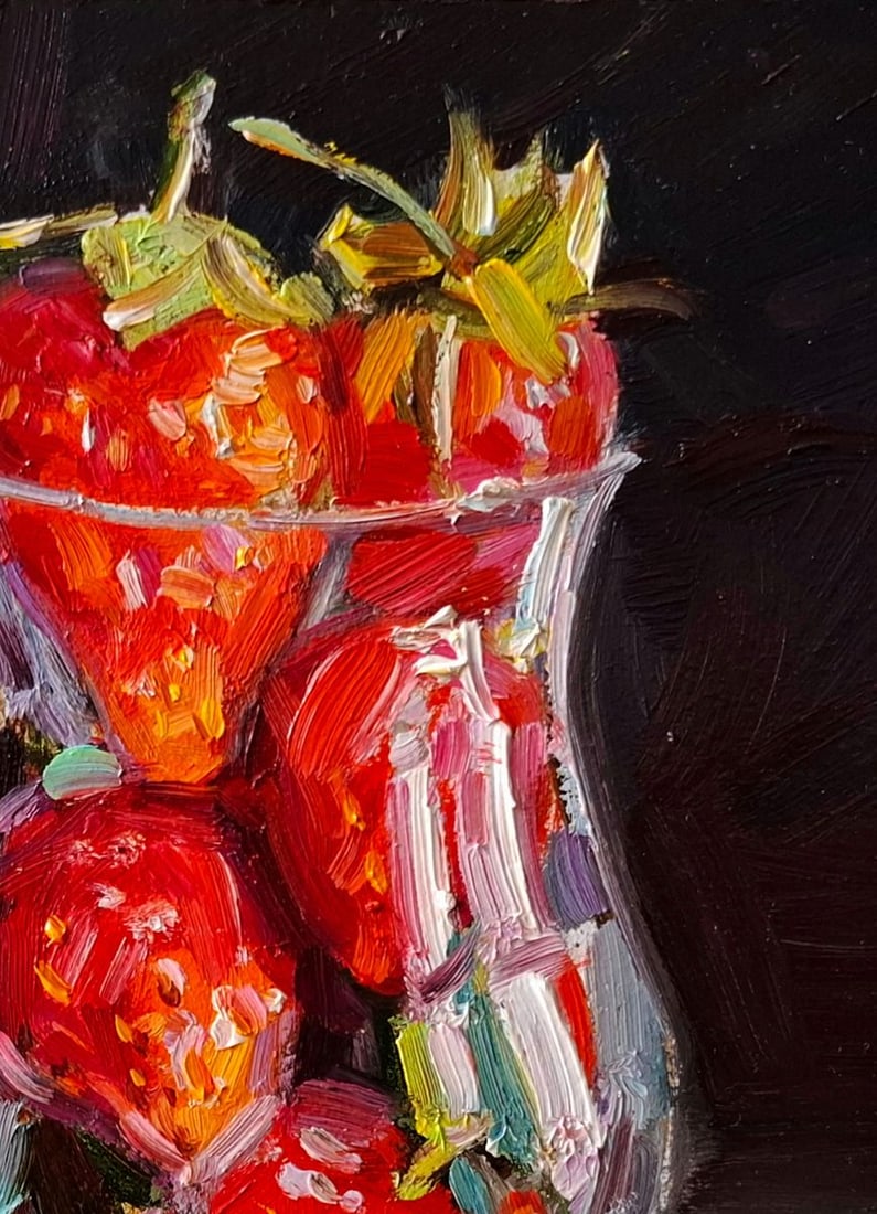 Oil painting Still life with strawberries Pereta Vyacheslav - 3