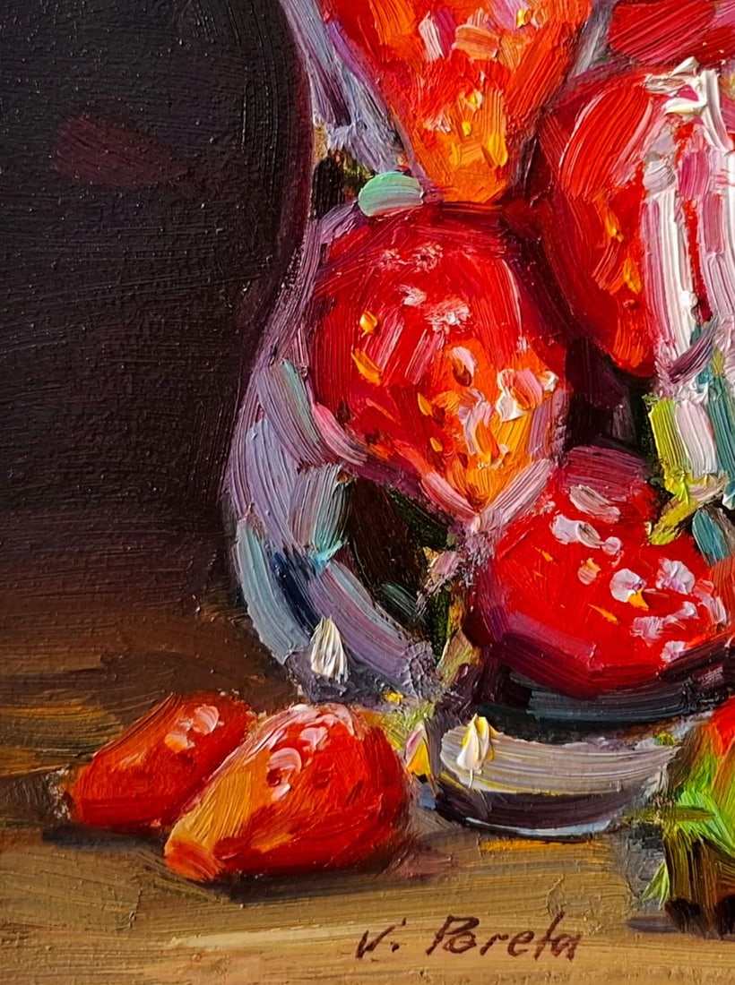 Oil painting Still life with strawberries Pereta Vyacheslav - 4