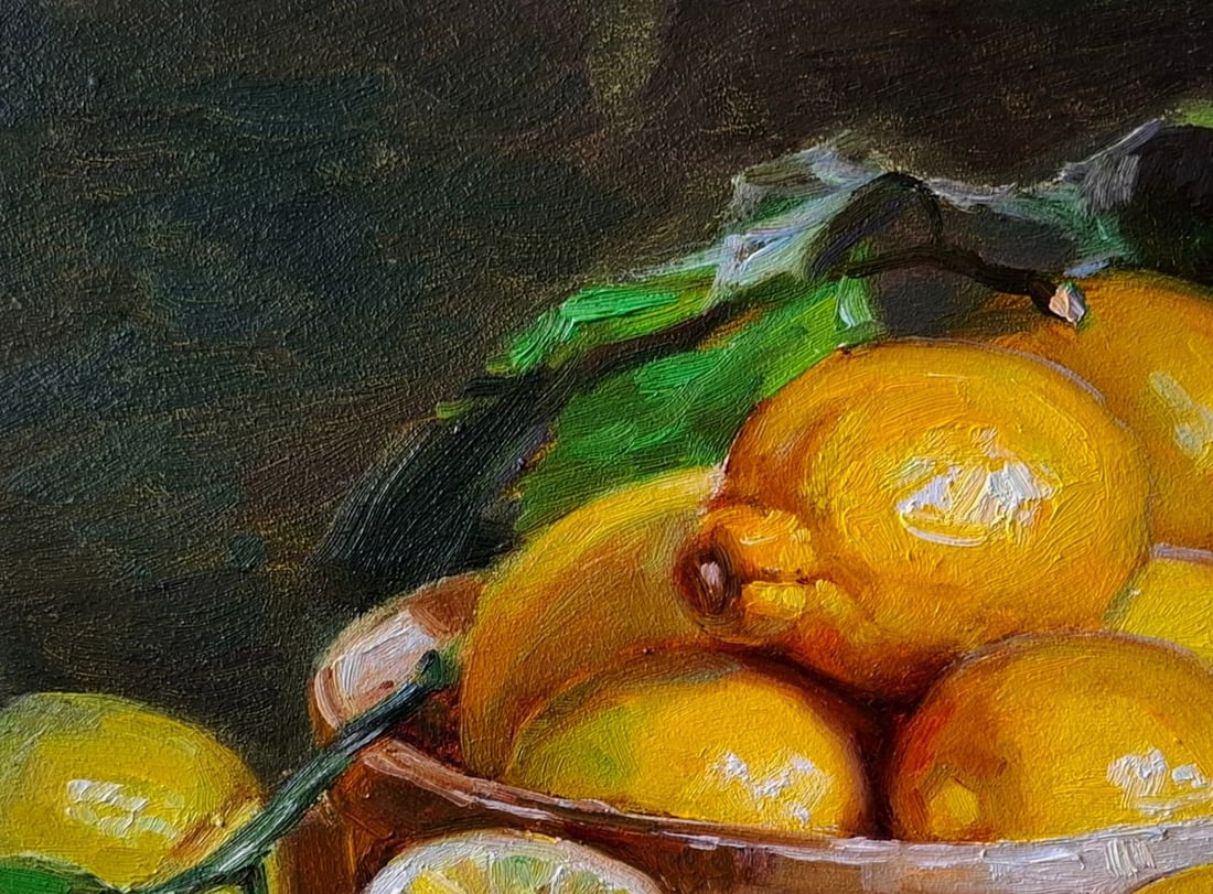 Oil painting Still life with lemons Pereta Vyacheslav - 2