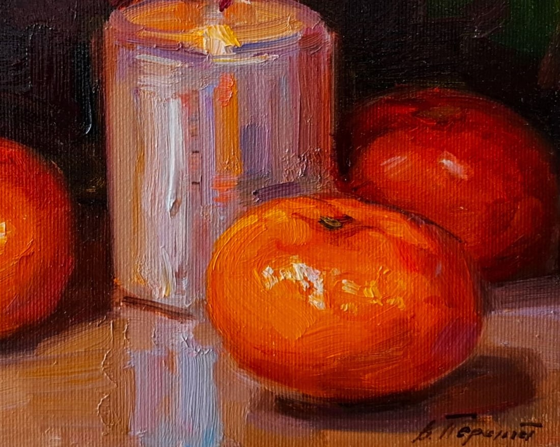 Oil painting Mardarines and a candle Pereta Vyacheslav - 5