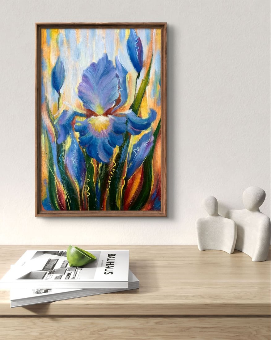 Oil painting Flowers are blooming Mykhailo Burdylo - 2