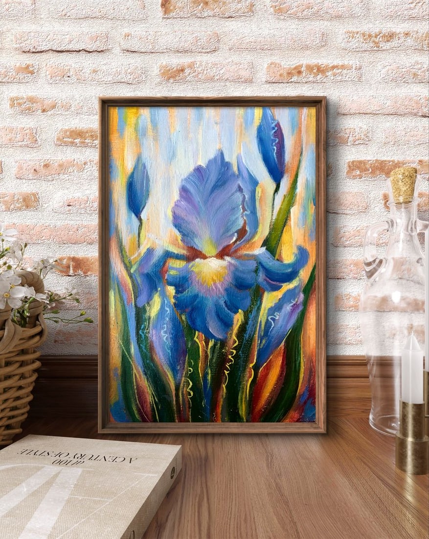 Oil painting Flowers are blooming Mykhailo Burdylo - 3