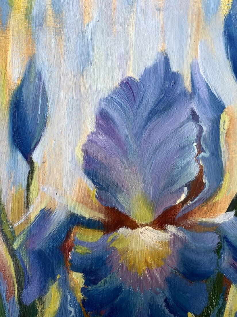 Oil painting Flowers are blooming Mykhailo Burdylo - 4